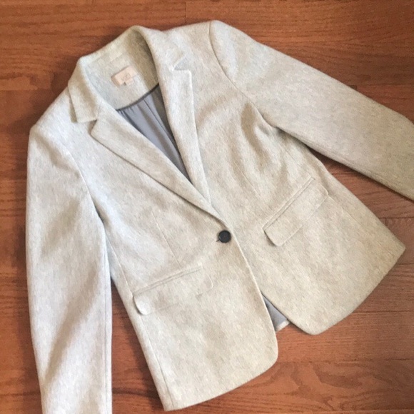 LOFT | Herringbone Knit Blazer - Picture 2 of 9